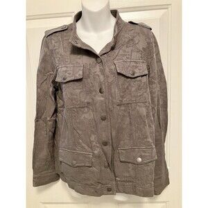 Women’s Hinge Designed in Seattle Jacket Olive Sage Green Shirt Shacket S Small